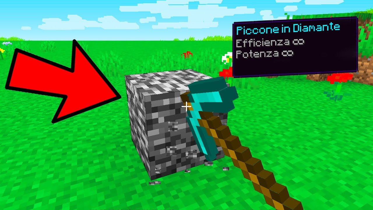 PUÒ IL PICCONE CON POTENZA INFINITA ROMPERE LA BEDROCK? - Minecraft ITA