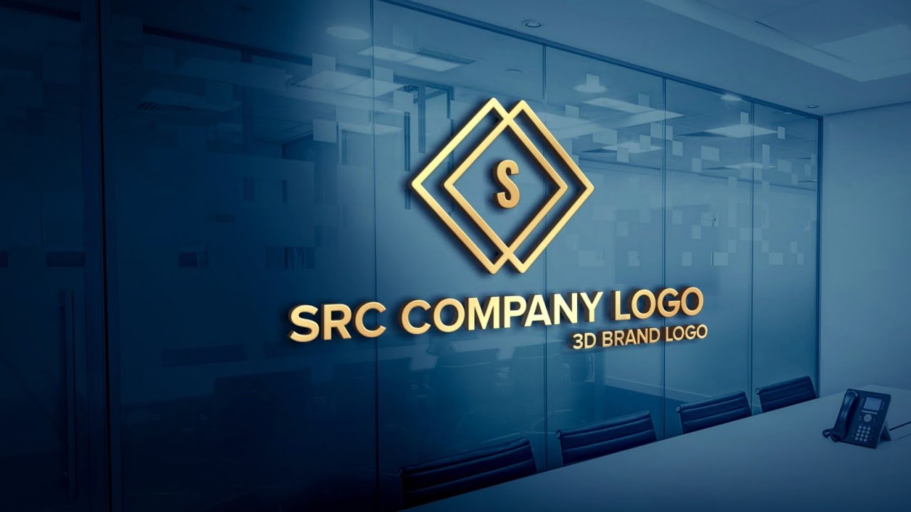 Professional Logo Design | How to make logo on pixellab | S R C Company Logo