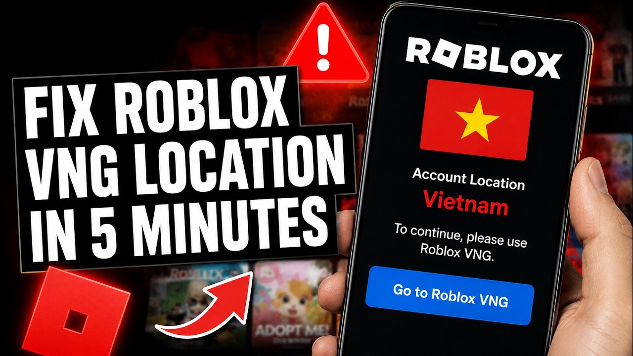 Как исправить проблему с местоположением аккаунта Roblox VNG