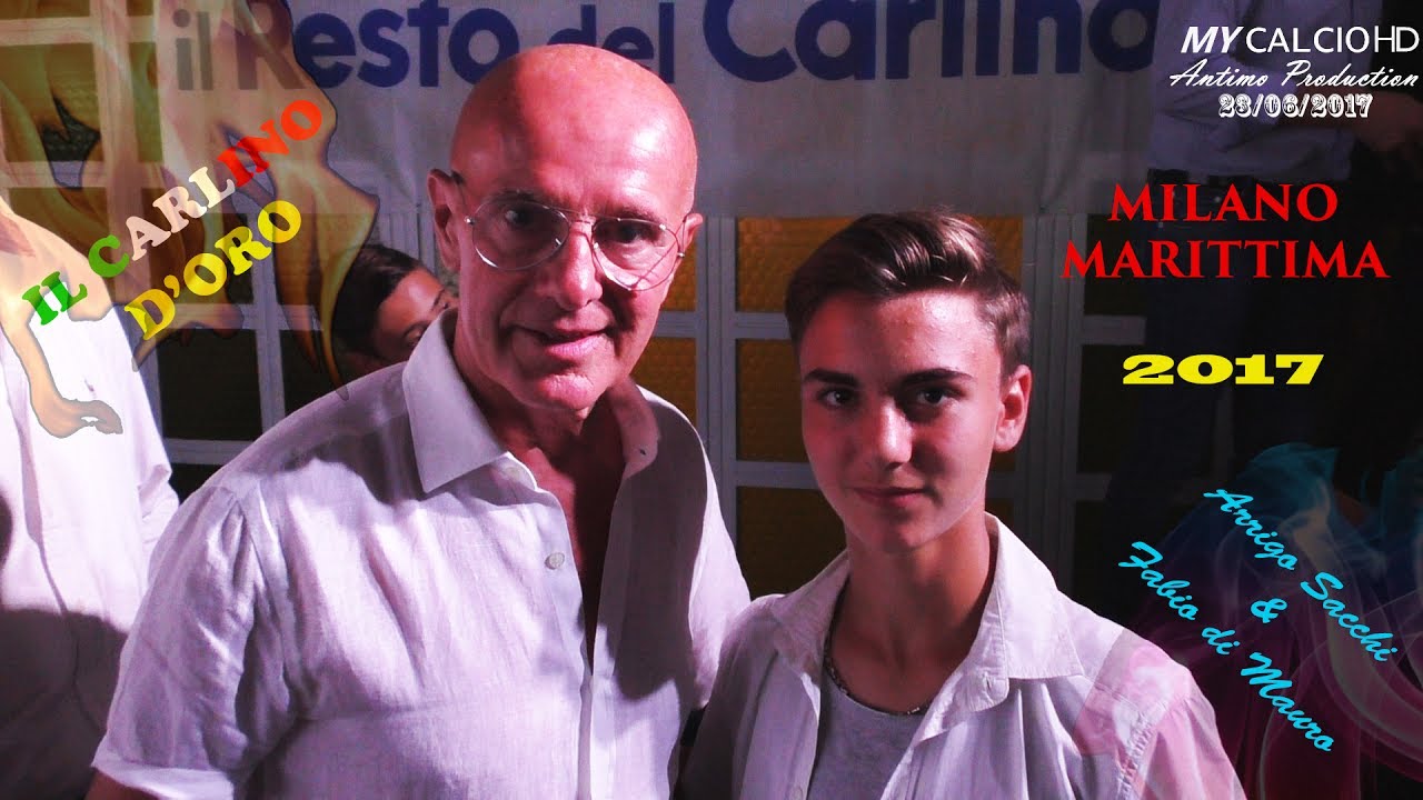 CARLINO D'ORO 2017: Fabio di Mauro con Arrigo Sacchi, Lapadula, Di Francesco, Valdifiori ...