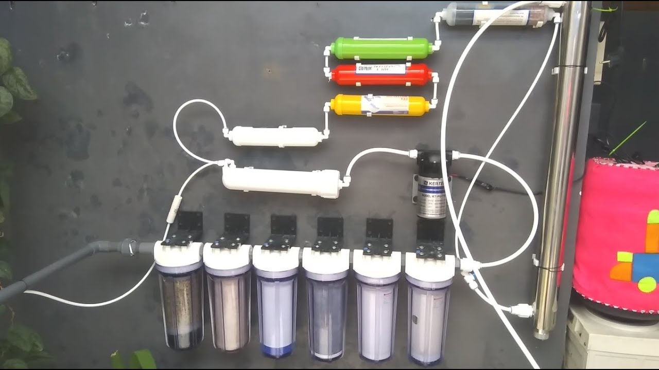 MESIN RO RAKITAN 17 STEPS - PENJERNIH AIR MINUM - DIY RO - MESIN AIR MINUM ISI ULANG RUMAHAN
