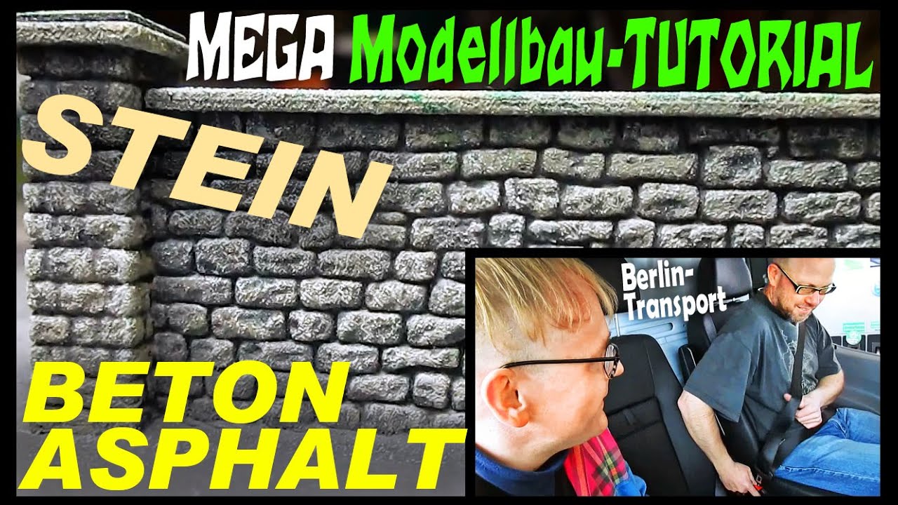 MEGA Modellbau-TUTORIAL: Beton, Asphalt, Stein | Moba-Verladung für Berlin #kunstmichiworld 014