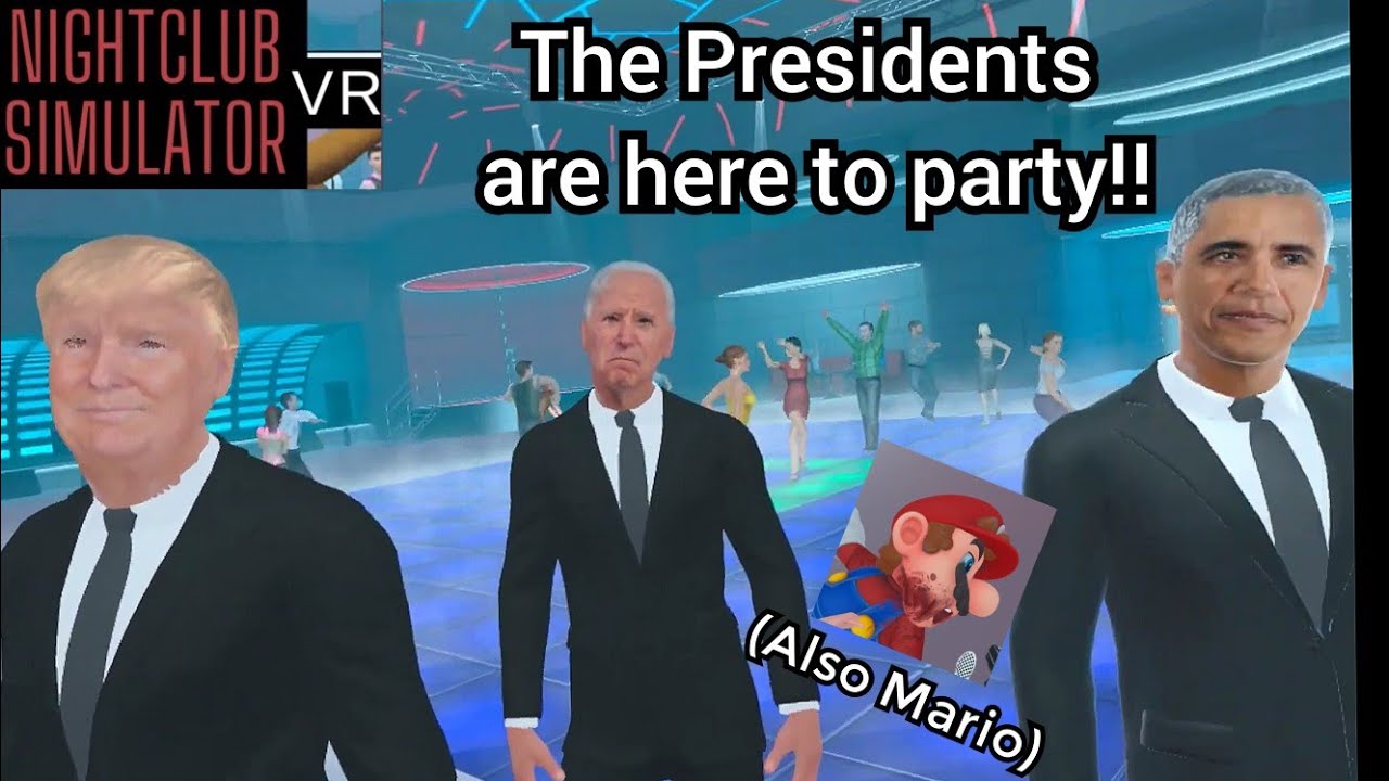American Presidents Come to Nightclub Simulator VR! Also Mario! Quest 2 Gameplay