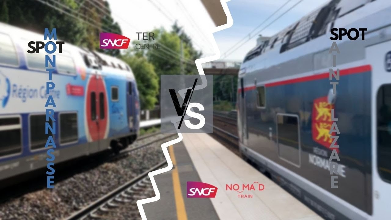 Spot Switch TER Centre / Train REMI Paris Montparnasse , Trains NOMAD / TER2NNG Paris Saint-Lazare.