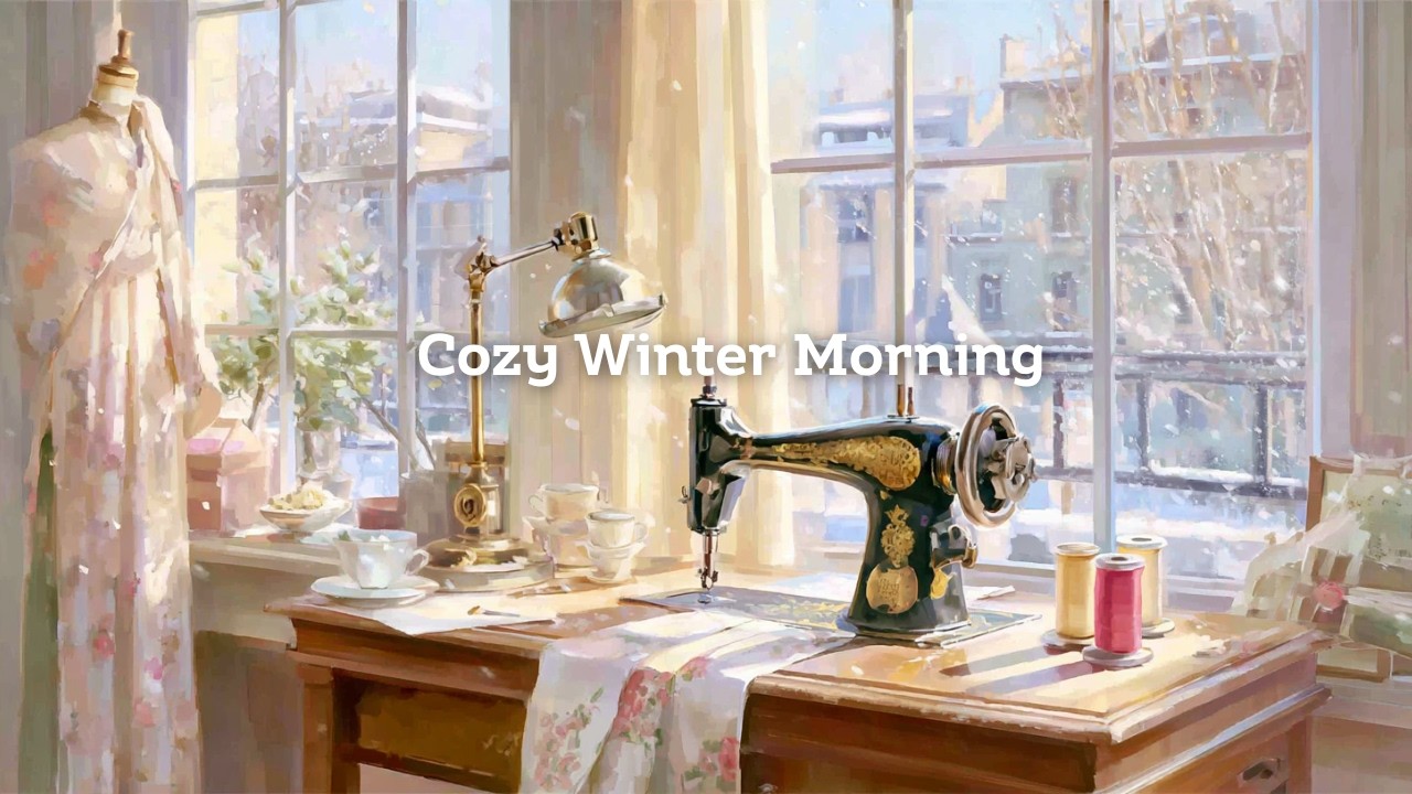 Snowy Paris Winter Morning ☀️ Cozy Sunlit Rooms | Relaxing Classical Music