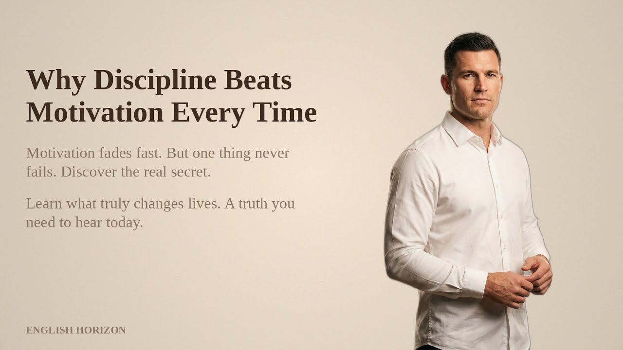 Why Discipline Beats Motivation Every Time | Motivation | Learn English B1