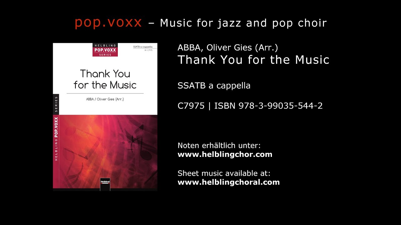 ABBA / Oliver Gies (Arr.) - Thank You for the Music