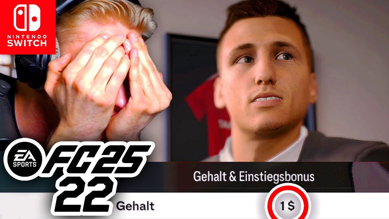 Vertragsverhandlung GEHT SCHIEF! 1$ Gehalt AKZEPTIERT?! EA FC 25 Nintendo Switch Part 22