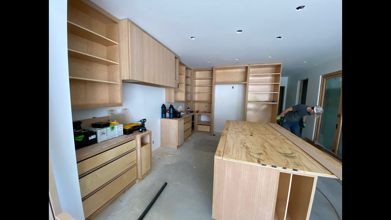 Installing Custom Kitchen Cabinets