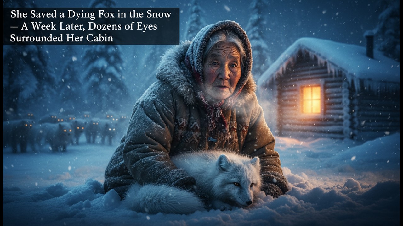 ❄️She Saved a Dying Fox in the Snow — A Week Later, Dozens of Eyes Surrounded Her Cabin