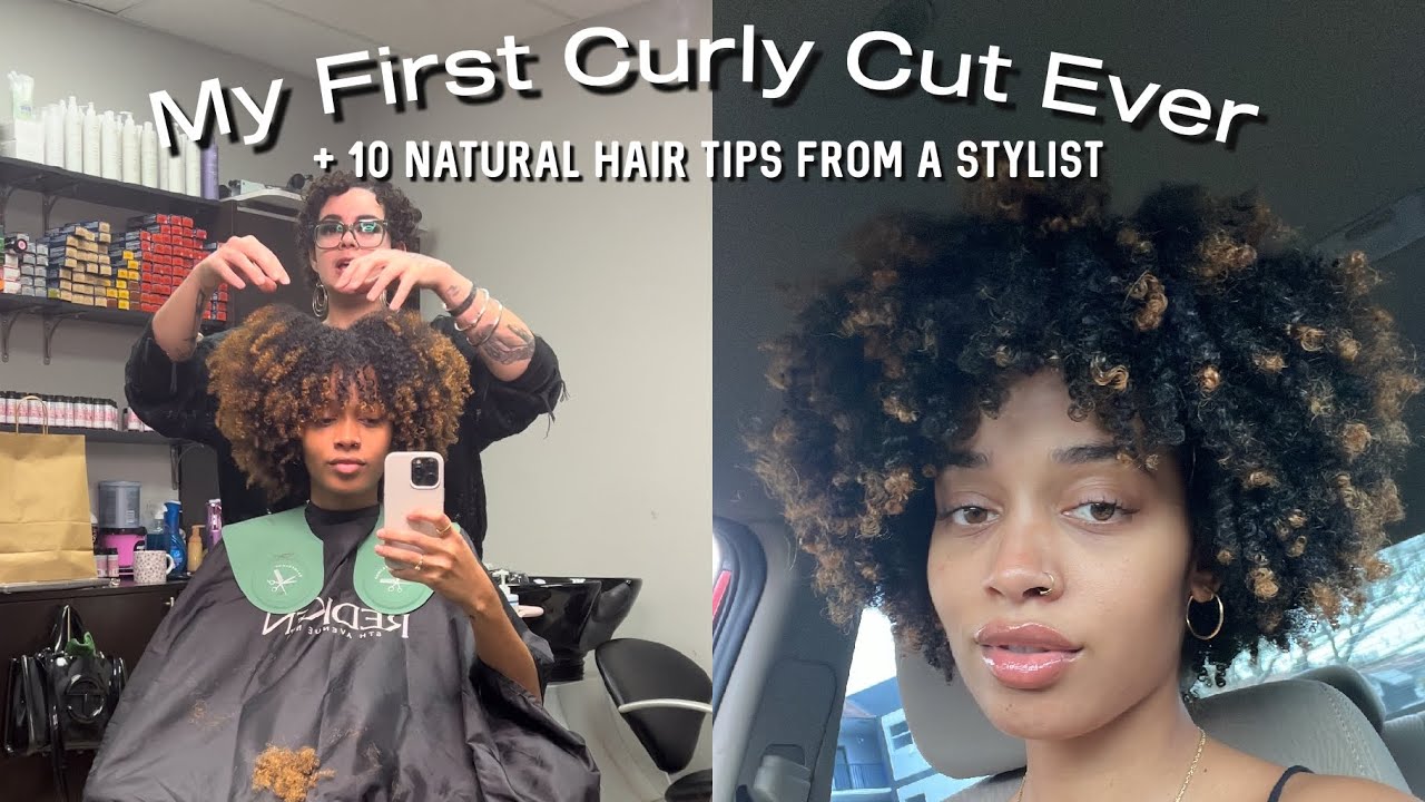 Transforming My Natural Hair with My First Curly Cut Ever + 10 Natural Hair Tips from a Stylist