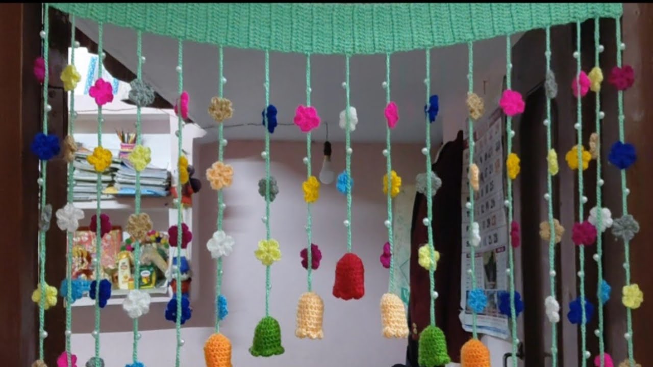New design crochet parda, easy to make crochet Toran for beginners, full door crochet hanging 