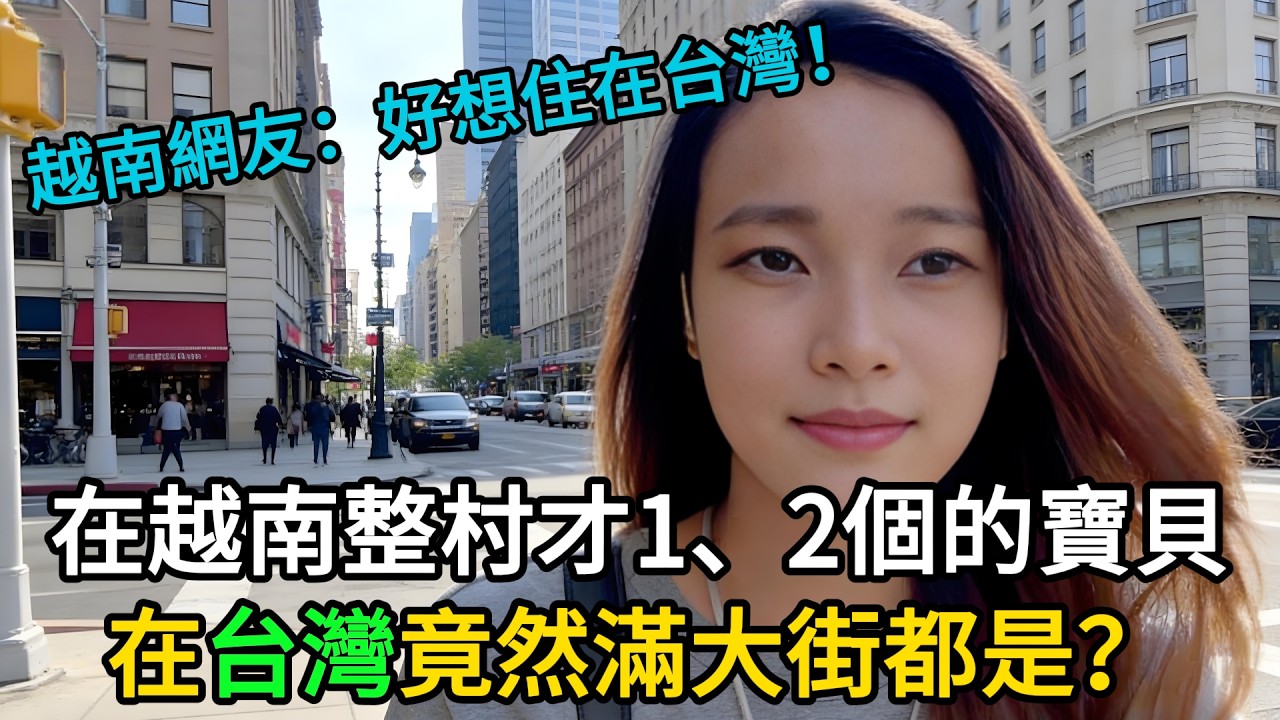 越南整村才1、2個的寶貝，台灣滿大街都是？越南姐妹直呼：好想住台灣！#台灣 #越南 #台灣便利