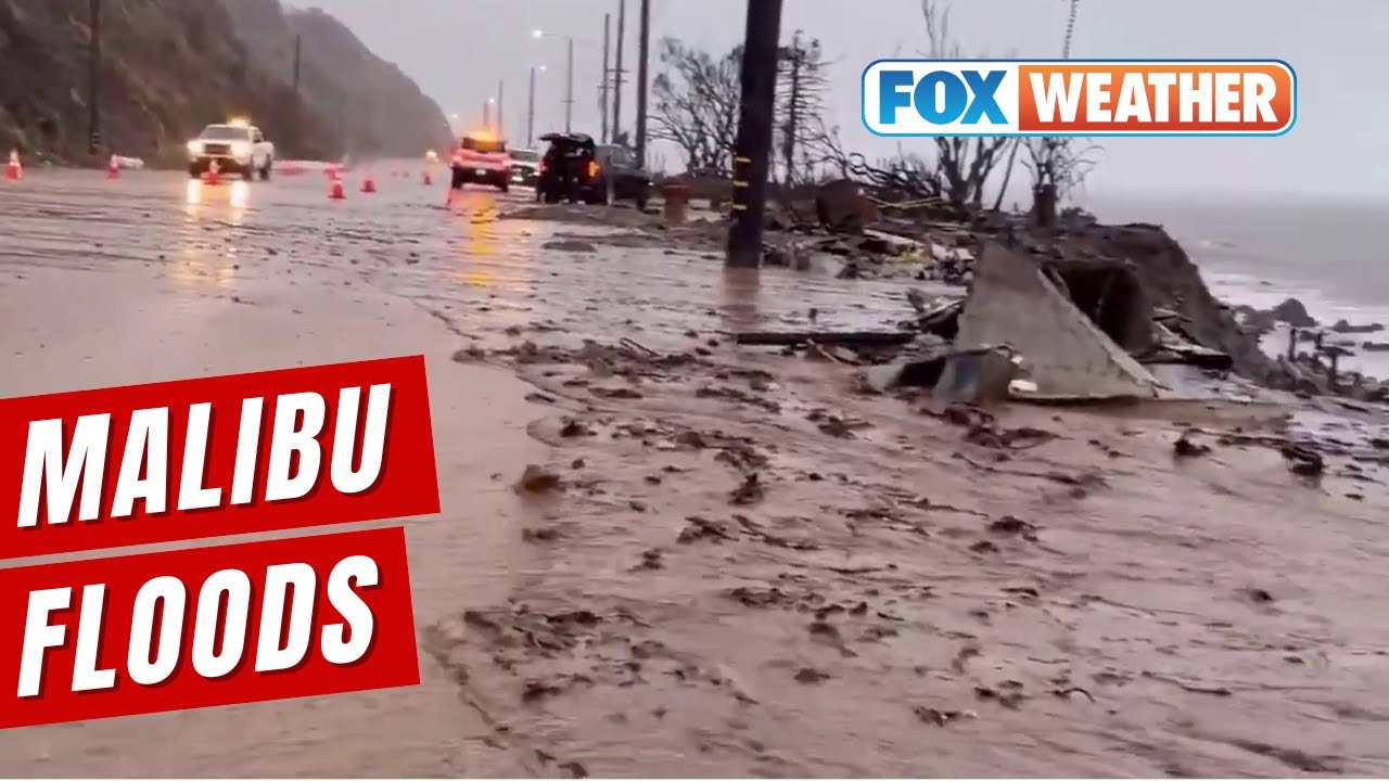 Devastation along Pacific Coast Highway after flooding, mudslides from atmospheric river storm