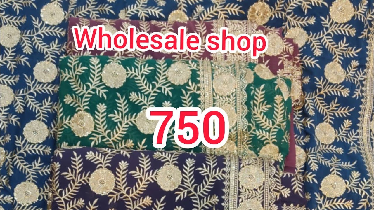 Madani sarees just starting price rs 750 wholesale shop Hyderabad madina market like and  subscribe