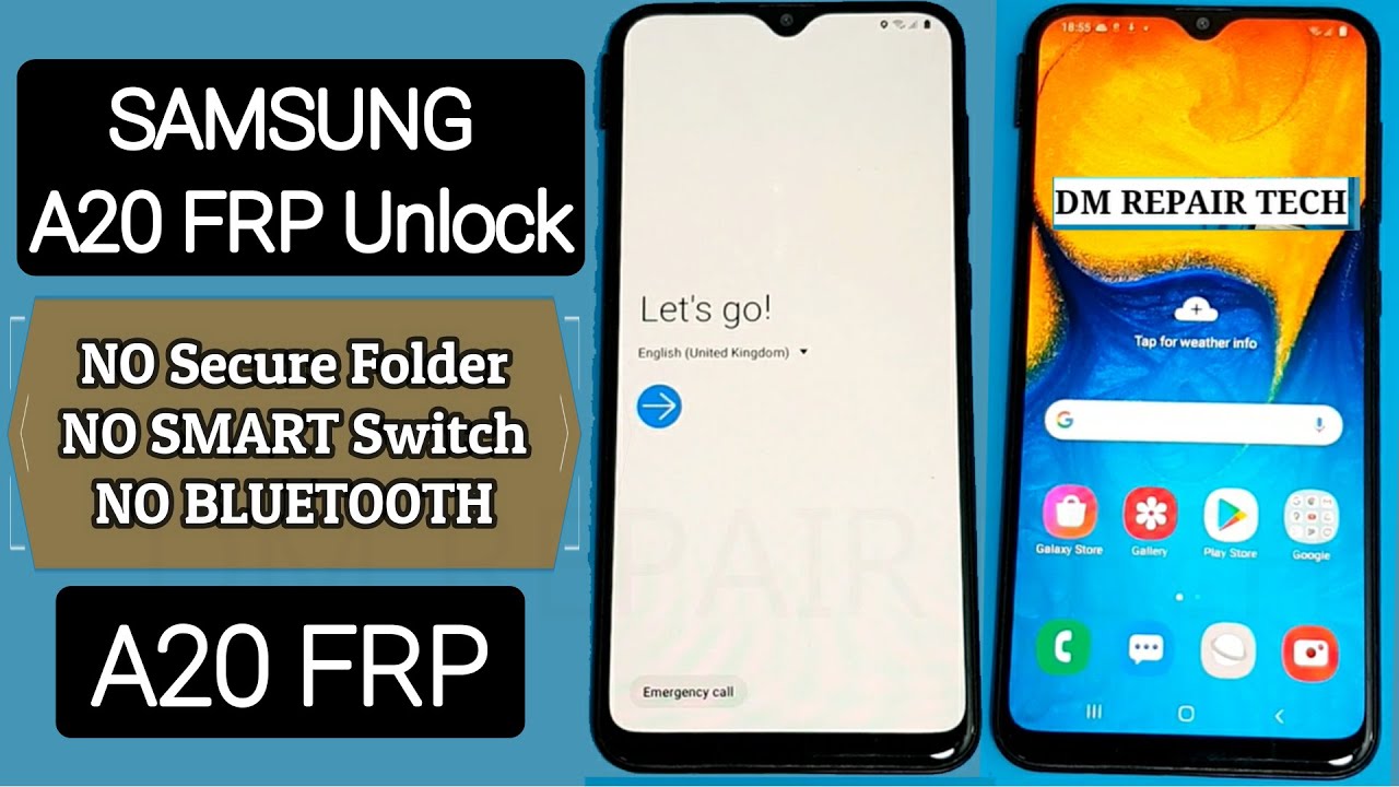Samsung A20 FRP Bypass NO Secure Folder - NO Smart Switch - NO App - Without PC - DM FRP