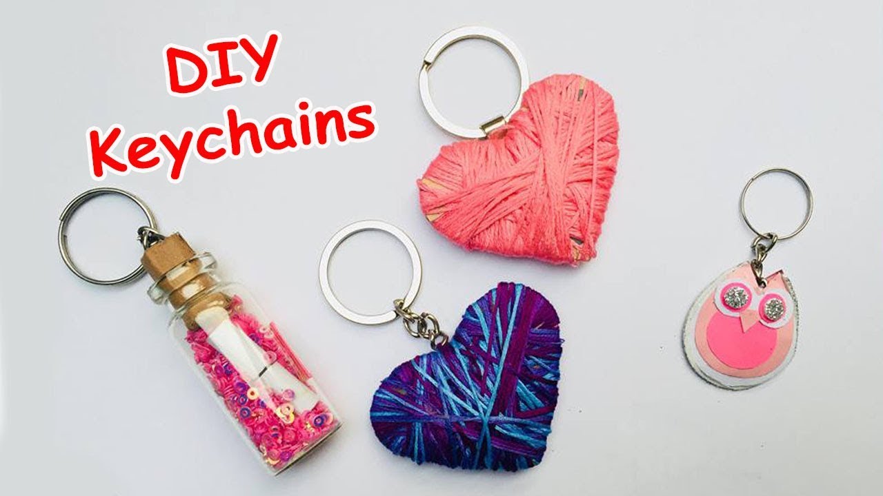 How To Make Cool key chains | DIY Easy And Cute Key rings Step By Step Tutorial | #14