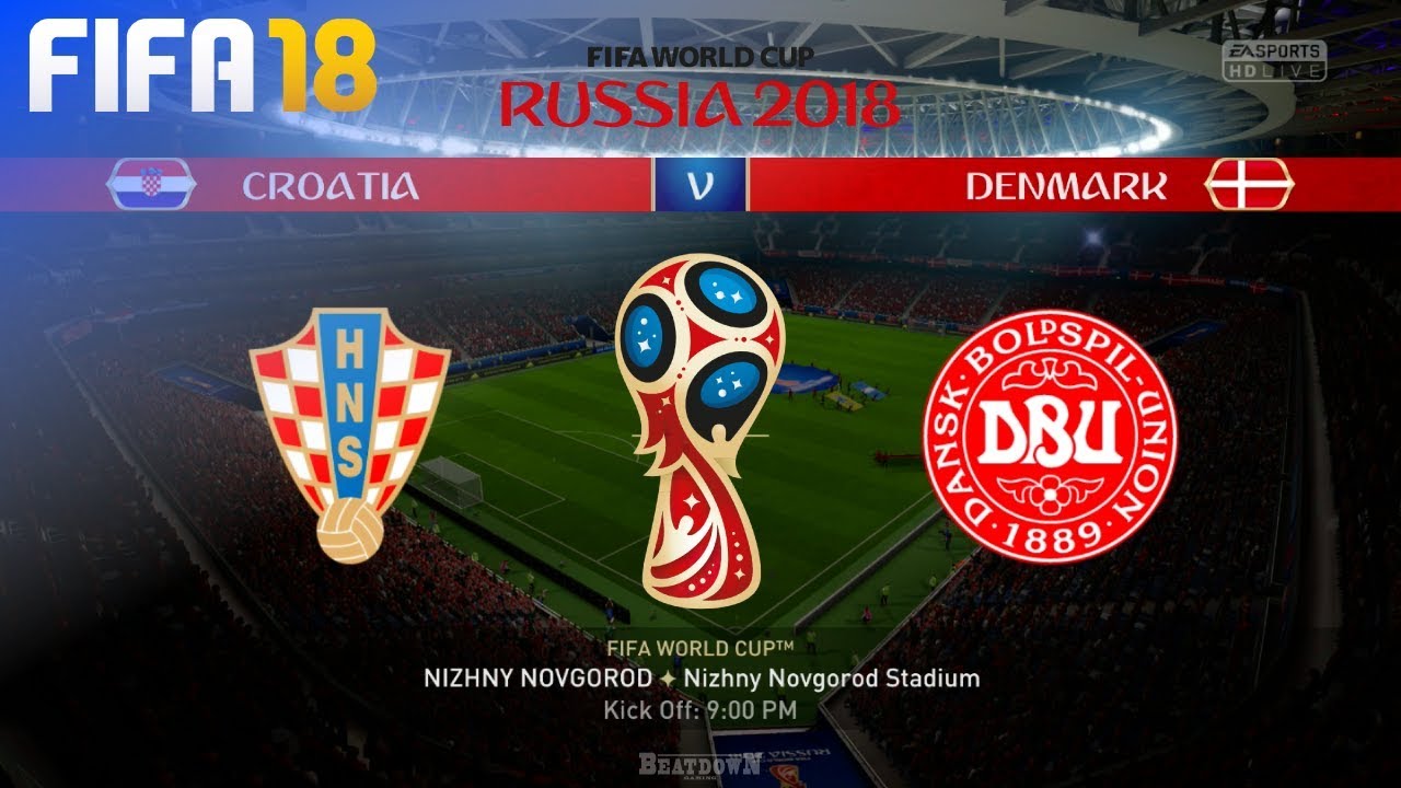 FIFA 18 World Cup - Croatia vs. Denmark @ Nizhny Novgorod Stadium