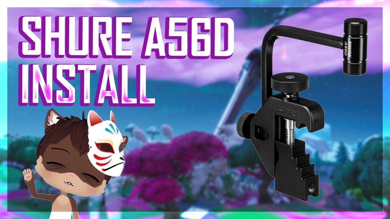 Installing the Shure A56D Mic Drum Mount on snare drum