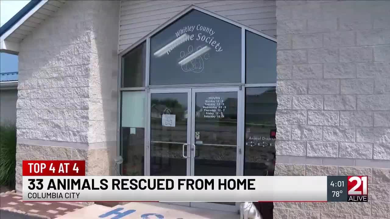 Investigation underway after 33 animals seized from Whitley County home