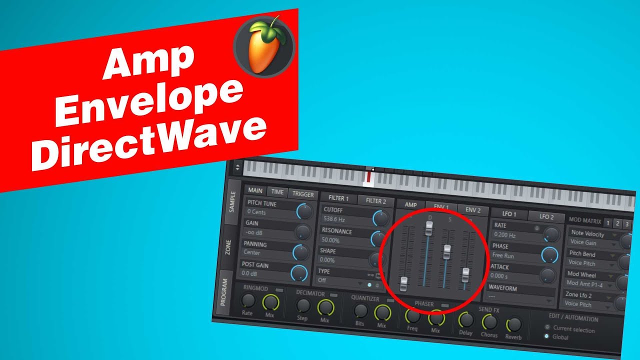 Amp Envelope in DirectWave [FL Studio]