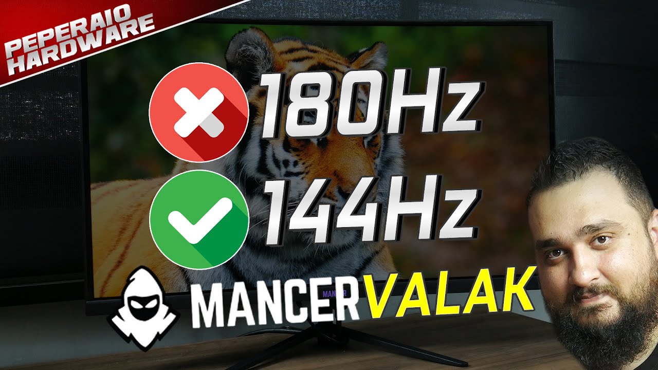 Review Monitor Mancer Valak 180Hz VA... Mas funciona MUITO melhor em 144Hz!