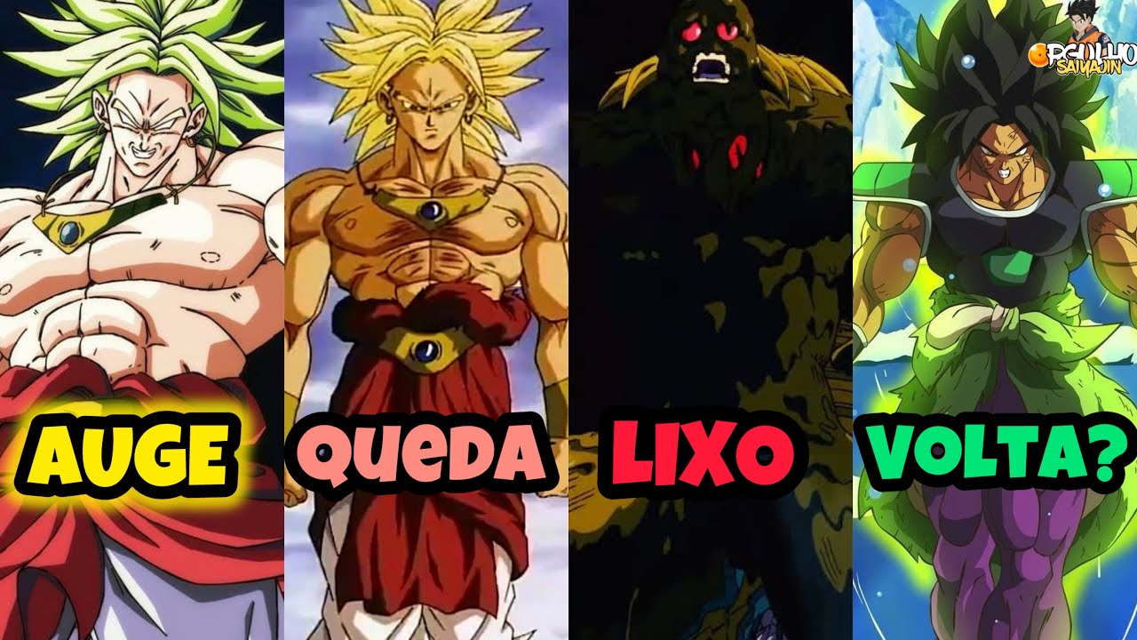 O AUGE E QUEDA DO BROLY EM DRAGON BALL