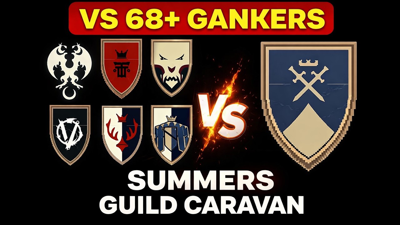 When 68+ Gankers cut off your Guild Caravan...