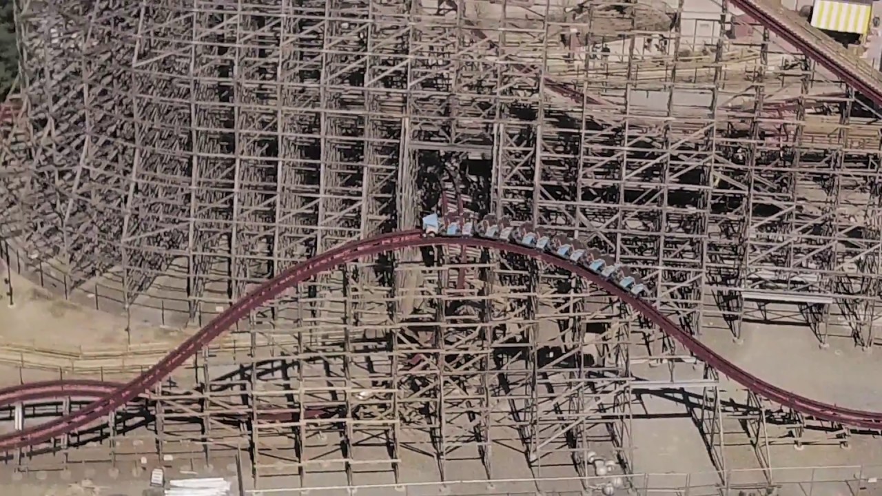 Multiple Test Runs on Kings Dominion's Twisted Timbers