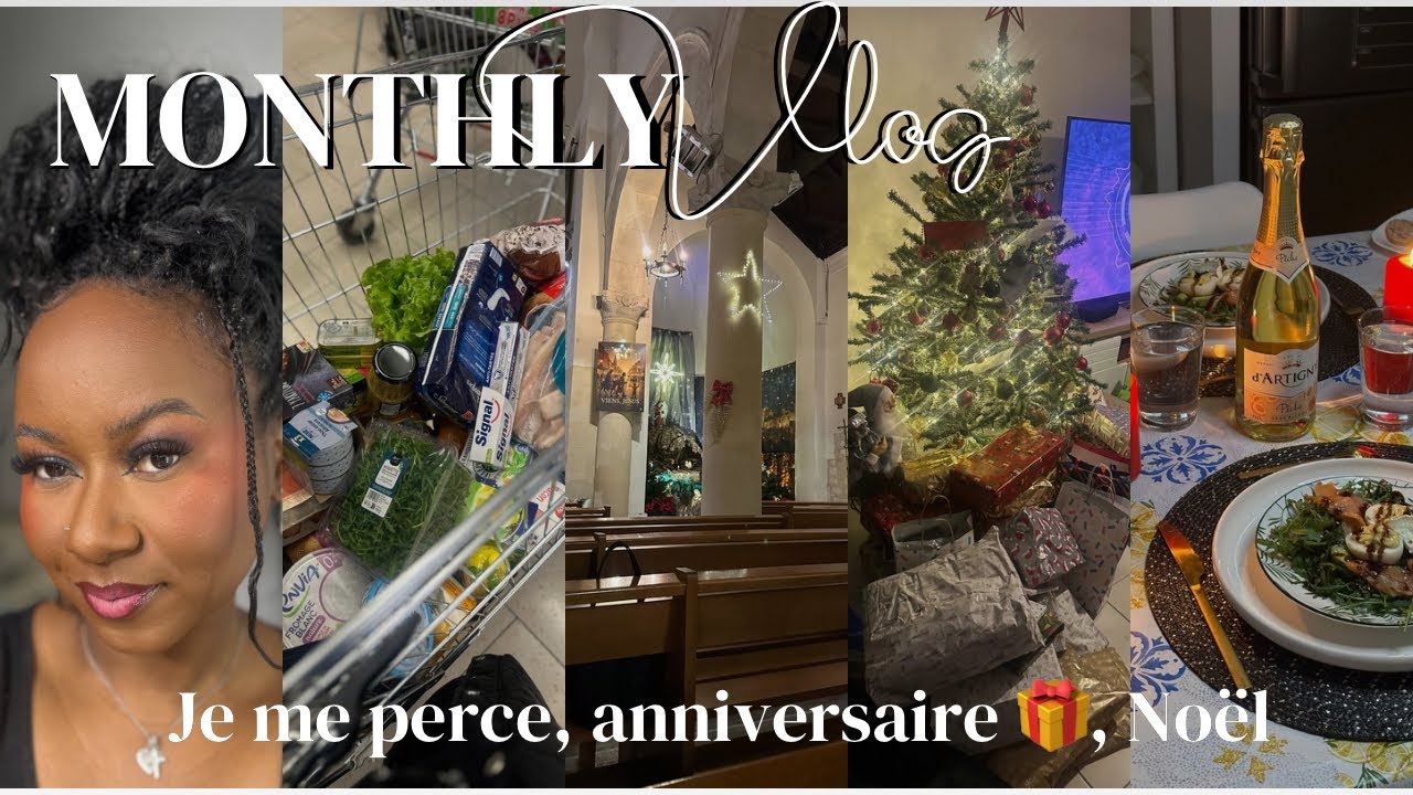 MONTHLY VLOG : JE ME PERCE, ANNIVERSAIRE 🥳 NOËL 🎄 BUDGET DU MOIS
