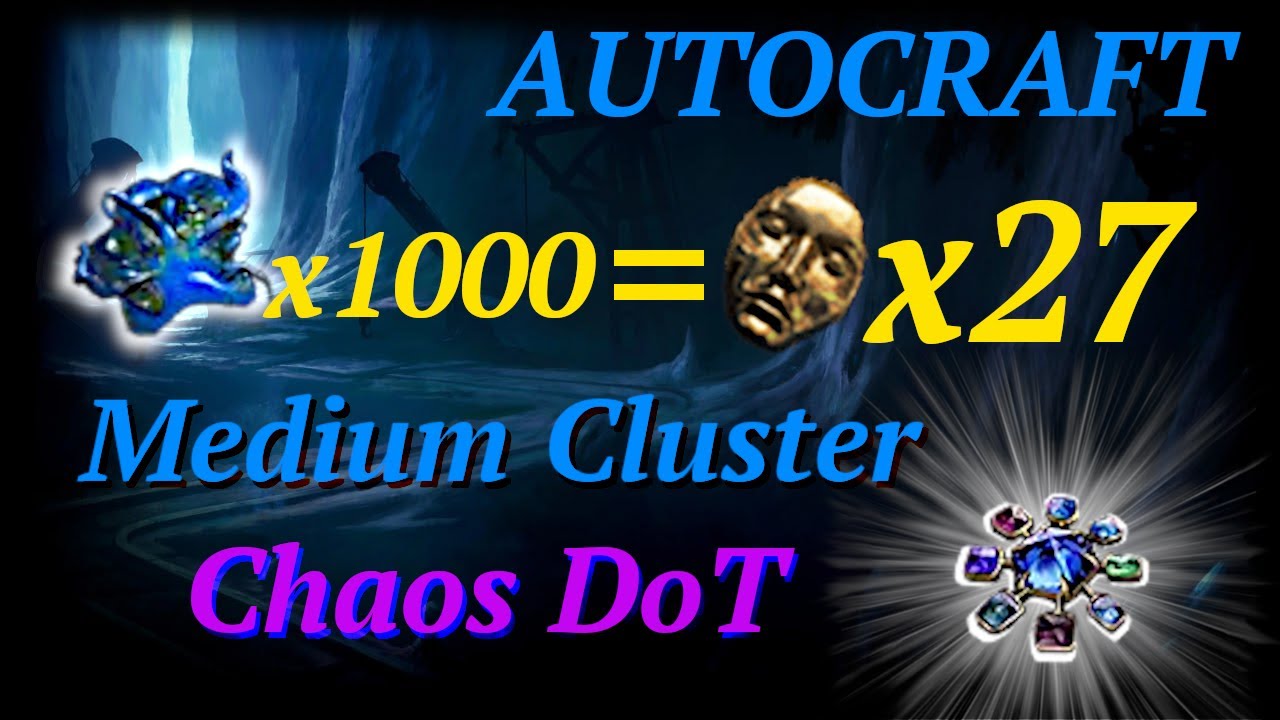 [ASH] Autocraft || How to get profit from Chaos DoT clusters. PoE 3.27 KotF