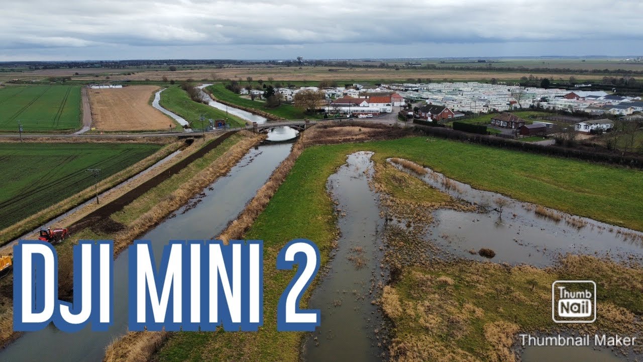 DJI MINI 2. The Wetlands Of Lincolnshire. Short Ferry. Caravan Park.