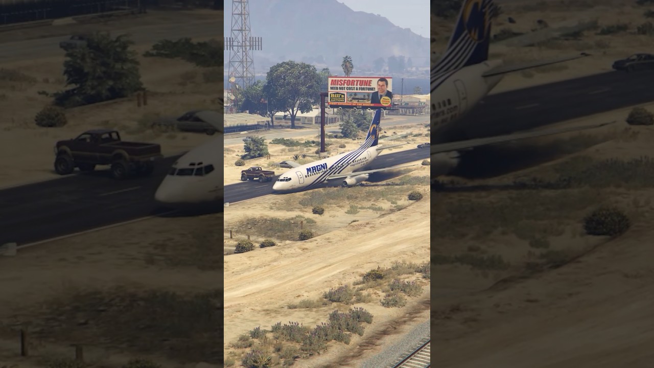 Emergency Landing on Road After Plane Engine Fills with Smoke