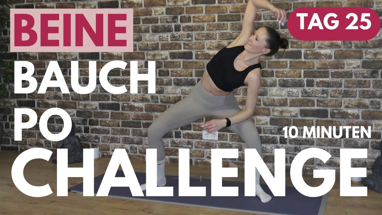 Tag 25 - 🔥 Bein-Workout für straffe & definierte Beine I 10 Minuten pro Tag