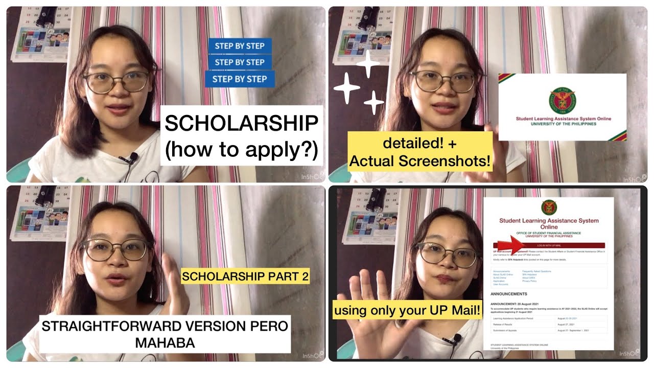 APPLYING TO SCHOLARSHIPS IN UP/UPLB VIA SLAS (Step by Step) STIPEND+GADGETS