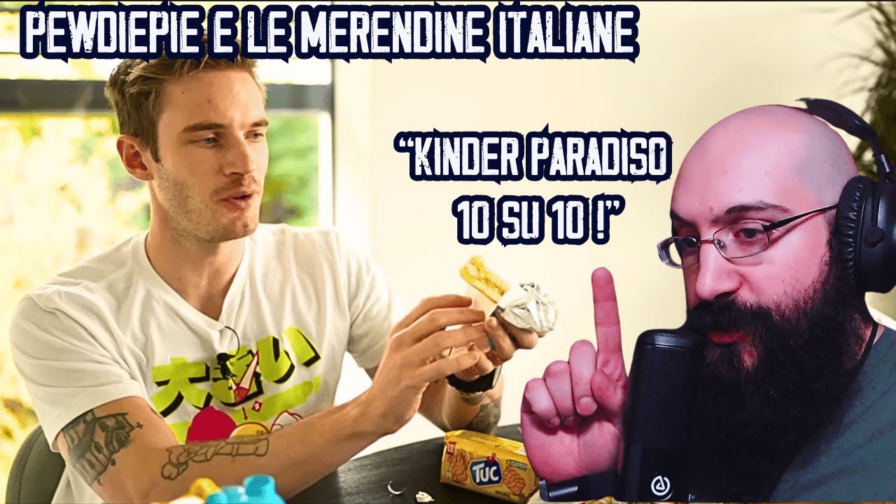 Pewdiepie Assaggia le Merendine Italiane ! Reaction #11