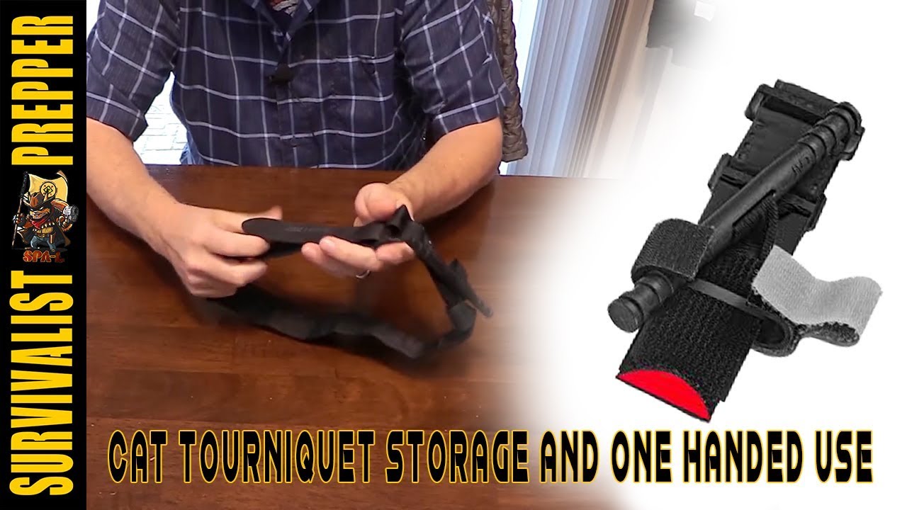 CAT Tourniquet Storage and One Handed Application