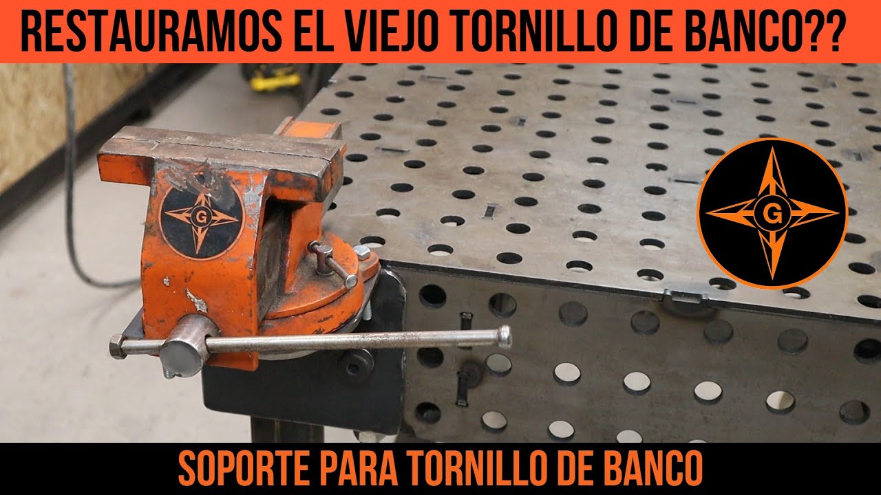 SOPORTE PARA TORNILLO DE BANCO EN LA MESA DE SOLDADURA / GINESSOT