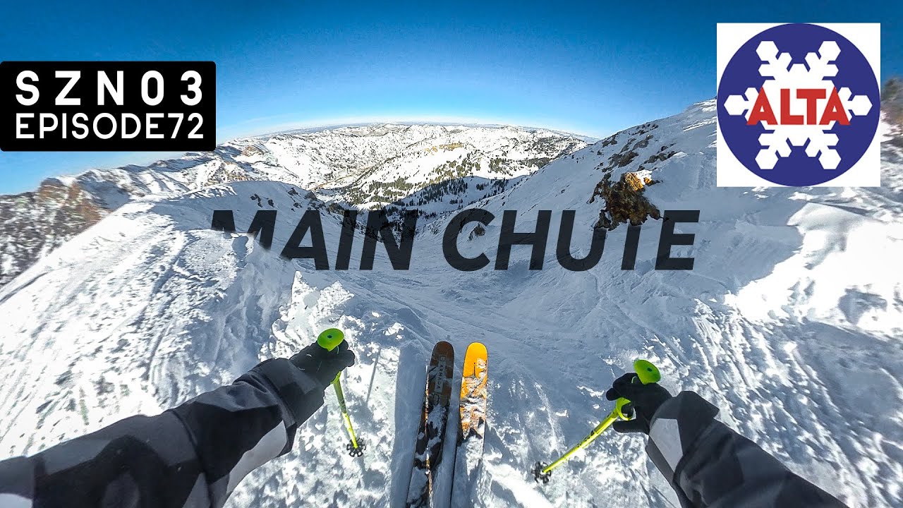 skiing MAIN CHUTE at ALTA!!