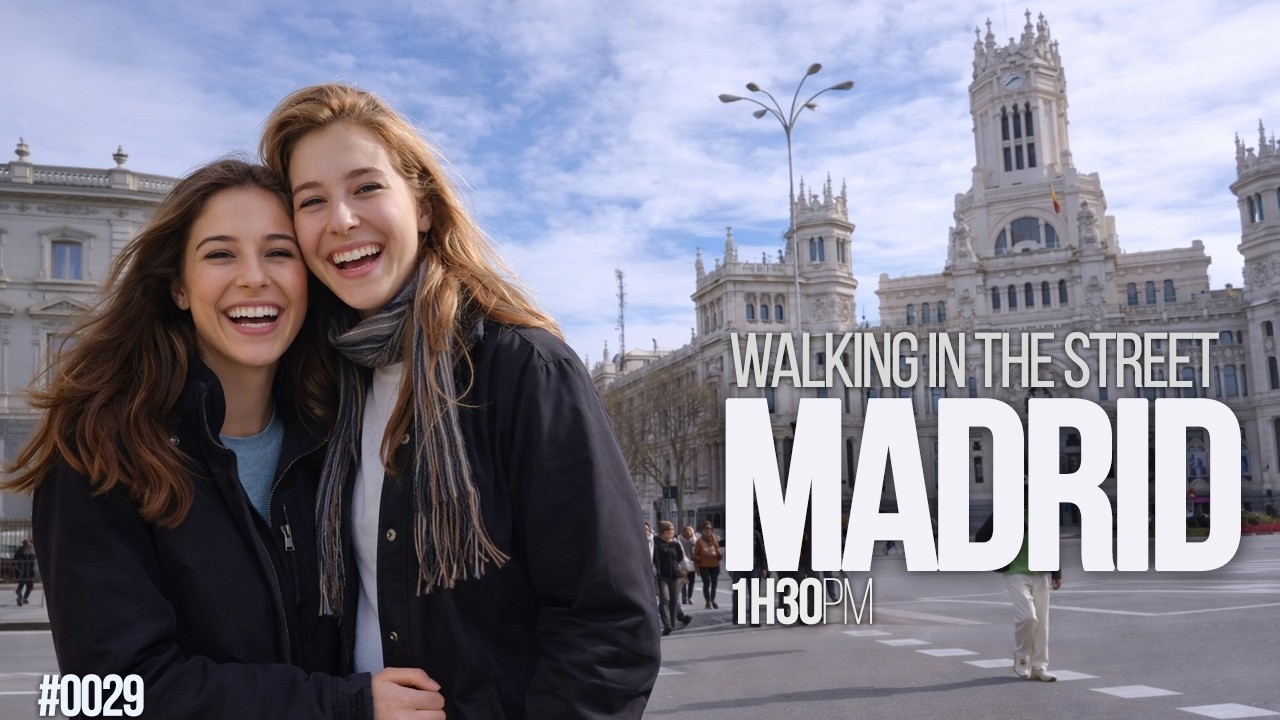 Madrid Walking Tour 🇪🇸 | Recoletos to Atocha • Relaxing City Sounds: #0029