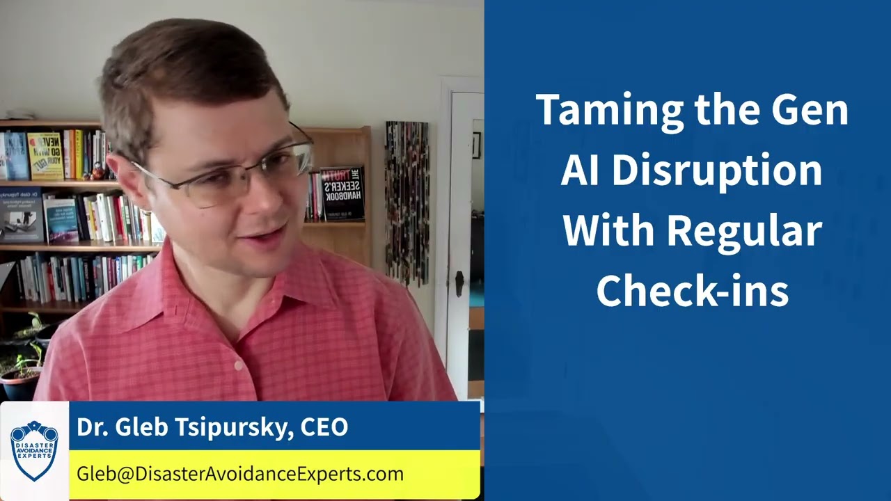 Taming the Gen AI Disruption With Regular Check-ins