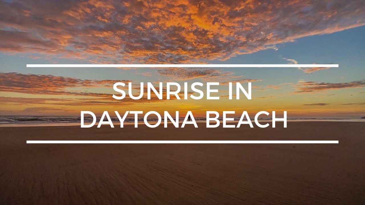 Ocean Sunrise Near Main Street Pier in Daytona Beach | Ocean Sounds from the Florida Beaches, USA