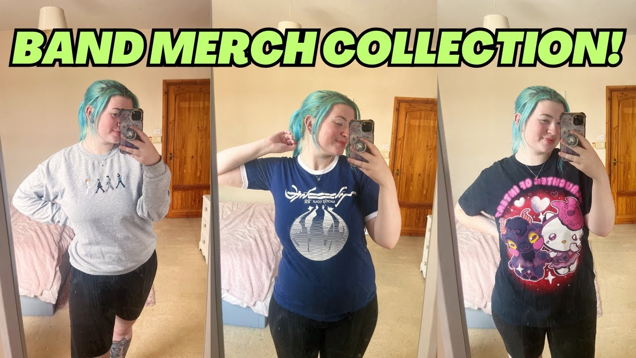 Trying On My ENTIRE Band Merch Collection