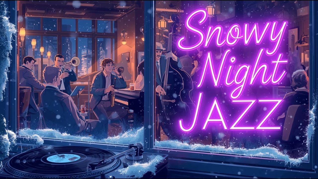 ❄️ Snowy Night Jazz on Vinyl | Blue Notes & Smooth After-Dark Grooves by Purple