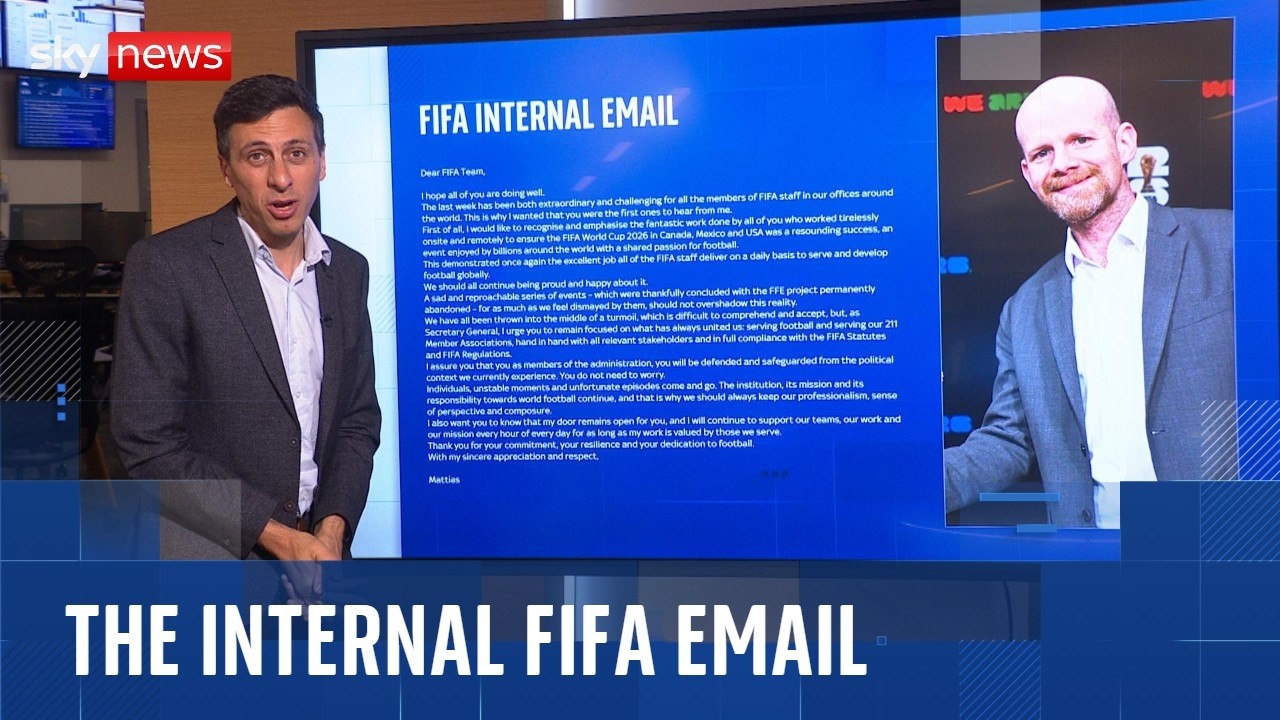 Sky News получила электронное письмо FIFA на фоне экстренных переговоров Инфантино в Марокко