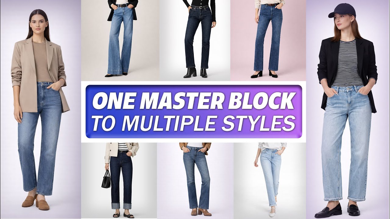 One Master Block, Endless Denim Styles | Design Faster with TUKAcad & TUKA3D