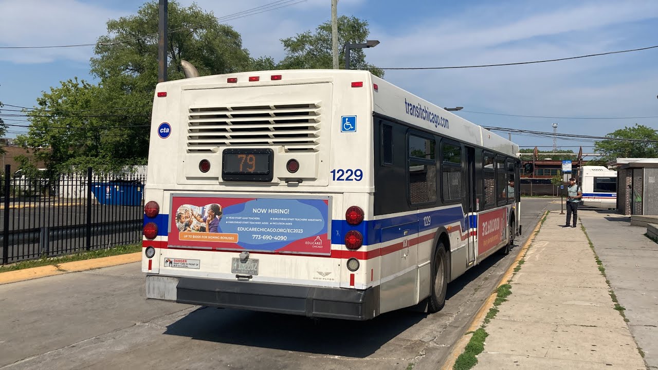 CTA Bus Ride 79 79th From 79th/Red/Line To 79th/Western/Terminal CTA New Flyer D40LF 2006 1229
