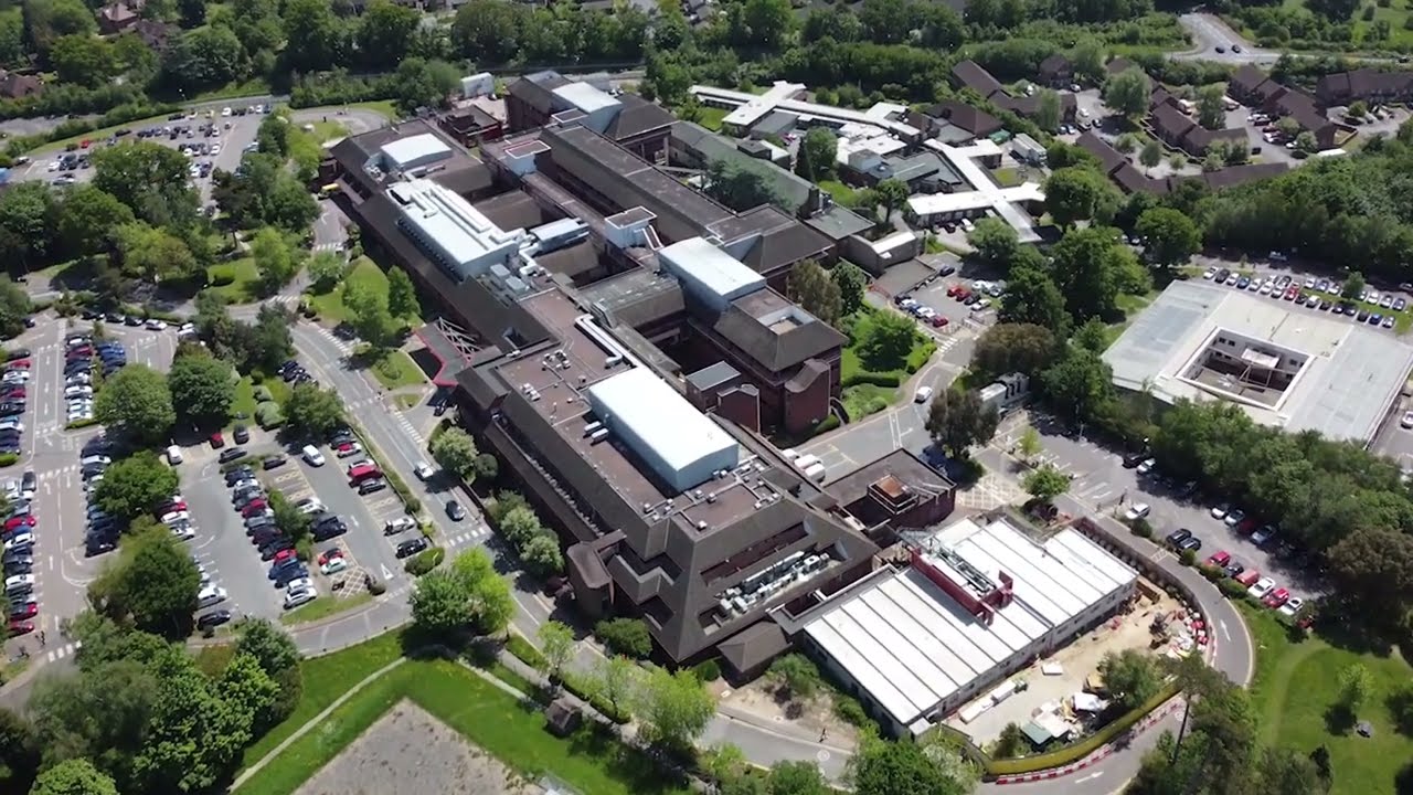 Princess Royal Hospital from 400ft