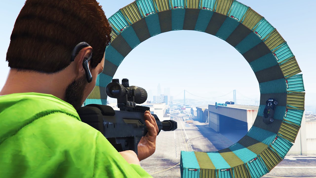 SNIPE THE LOOPERS! (GTA 5 Funny Moments)