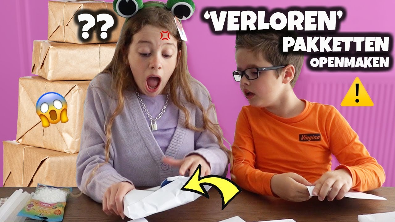 50 'VERLOREN' PAKKETTEN OPENMAKEN !! [WAT ZIT ERIN??] - Broer en Zus TV 